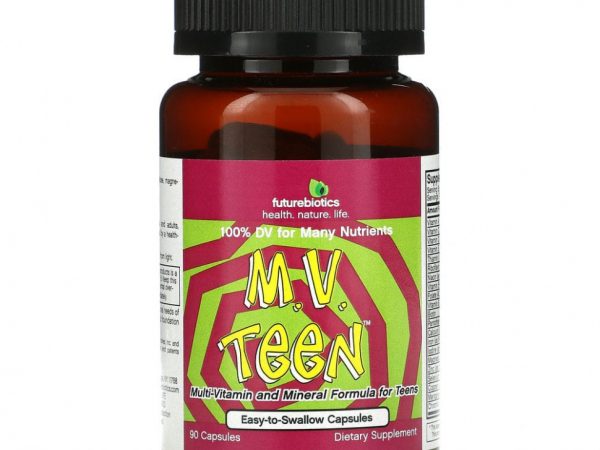 FutureBiotics, M.V. Teen Мультивитамины для Подростков 90 капсул