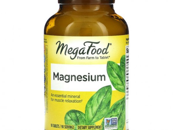 MegaFood, магний, 90 таблеток