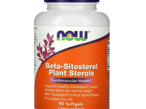 NOW Foods, комплекс растительных стеролов, содержащих бета-ситостерол, 90 мягких таблеток