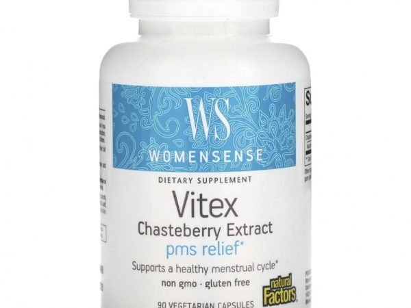Natural Factors, Womensense, экстракт витекса священного, 90 вегетарианских капсул