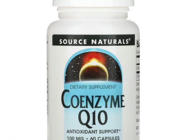 Source Naturals, коэнзим Q10, 100 мг, 60 капсул