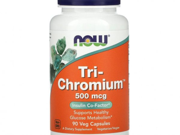 NOW Foods, Tri-Chromium, 500 мкг, 90 вегетарианских капсул