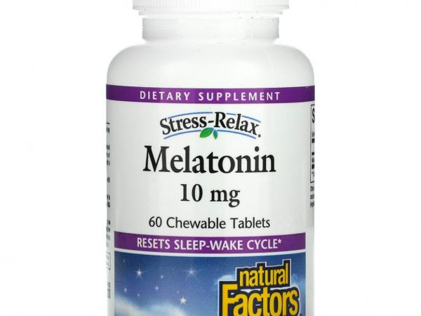 Natural Factors, Melatonin, 10 mg, 60 Chewable Tablets