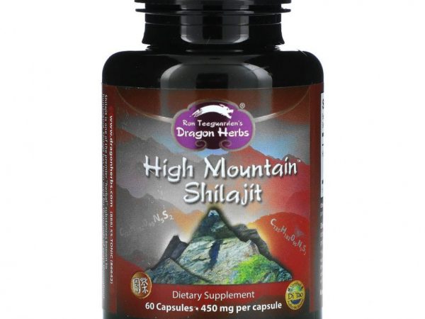 Dragon Herbs, Высокогорное мумие, 450 мг, 60 капсул