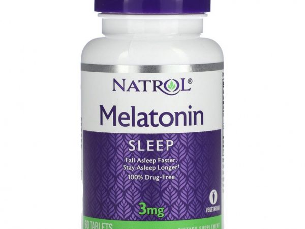 Natrol, Melatonin (Мелатонин), 3 мг, 60 таблеток