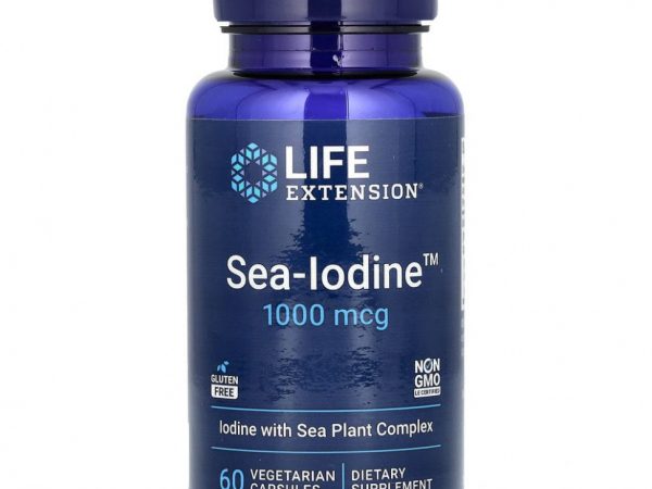 Life Extension, Sea-Iodine, 1000 мкг, 60 вегетарианских капсул