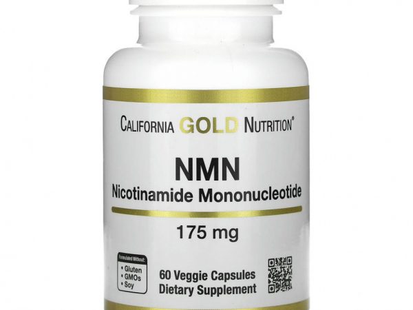 California Gold Nutrition, NMN (никотинамид мононуклеотид), 175 мг, 60 растительных капсул