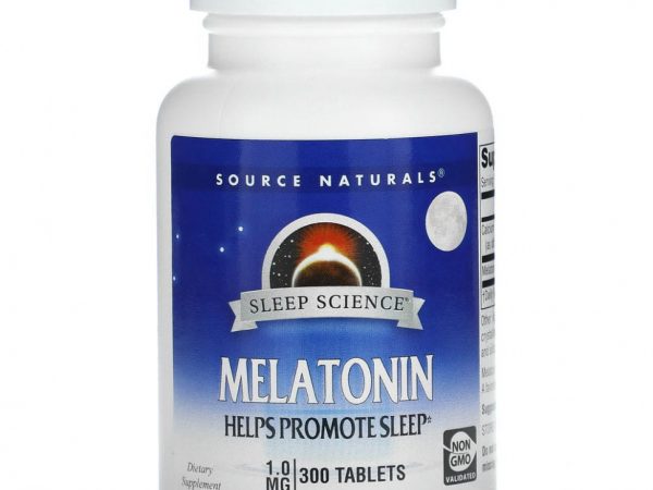 Source Naturals, Sleep Science, Melatonin, 1.0 mg, 300 Tablets