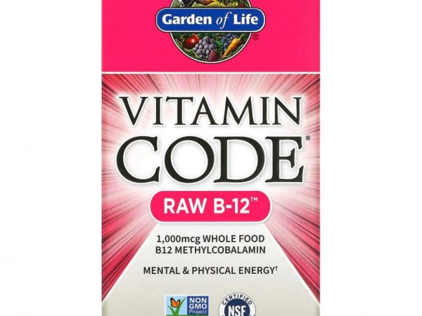 Garden of Life, Vitamin Code, RAW B12, 30 растительных капсул