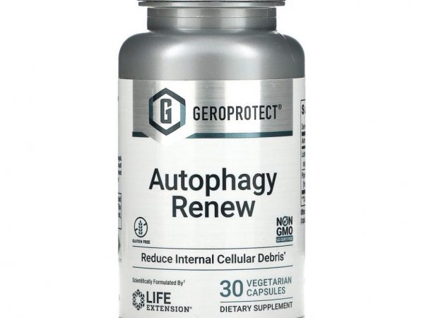 Life Extension, GeroProtect, Autophagy Renew, 30 вегетарианских капсул