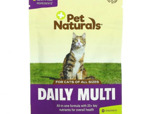 Pet Naturals of Vermont, Ежедневный мультивитамин, для кошек, 30 жевательных таблеток, 1.32 унции (37.5 г)