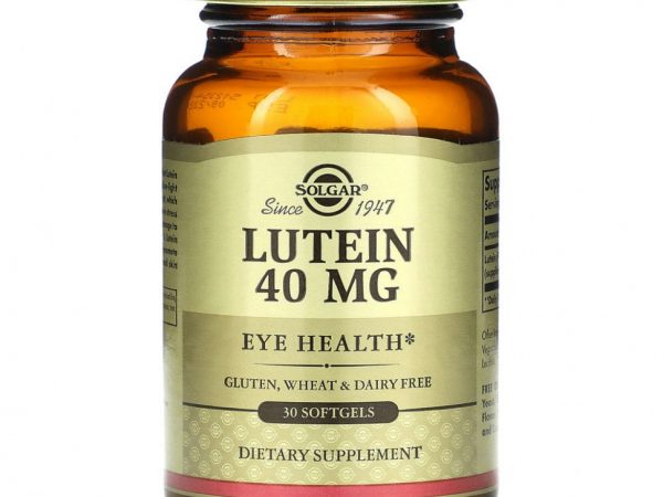 Solgar, Лютеин 30 гелевых капсул