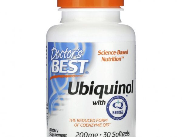 Doctor's Best, Убихинол с Kaneka, 200 мг, 30 мягких желатиновых капсул