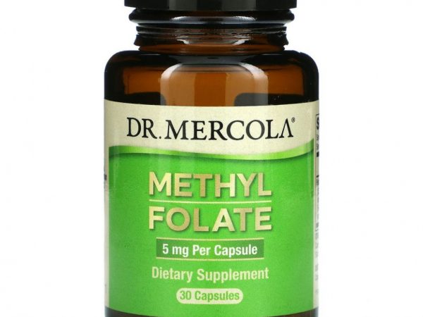 Dr. Mercola, Метилфолат, 5 мг, 30 капсул