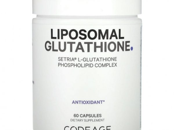Codeage, Антиоксидант, липосомальный глутатион, 60 капсул