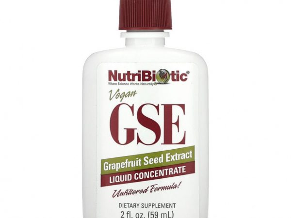 NutriBiotic, веганский экстракт семян грейпфрута GSE, жидкий концентрат, 59 мл (2 жидк. унции)