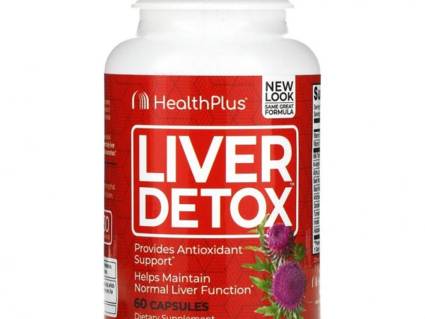 Health Plus, добавка для очистки печени, 60 капсул