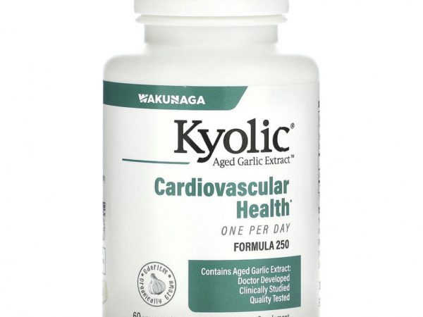 Kyolic, Выдержанный экстракт чеснока One Per Day, сердечно-сосудистое средство, 1000 мг, 60 капсул
