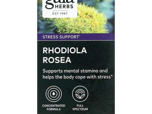 Gaia Herbs, Rhodiola Rosea, 60 растительных капсул с жидкостью