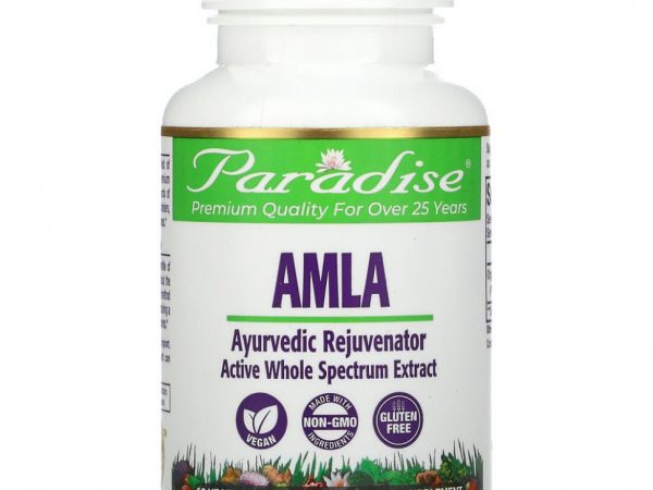 Paradise Herbs, амла, 60 вегетарианских капсул