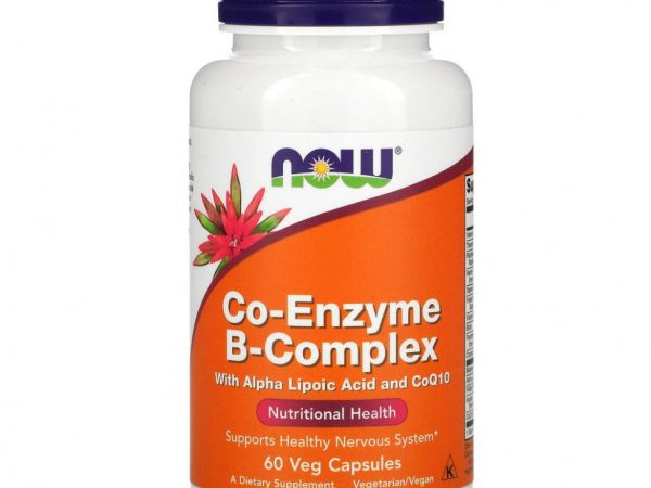 NOW Foods, комплекс коферментов группы B, 60 вегетарианских капсул