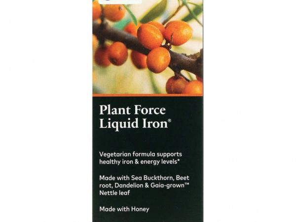 Gaia Herbs, Plant Force Liquid Iron, 473 мл (16 жидк. унций)