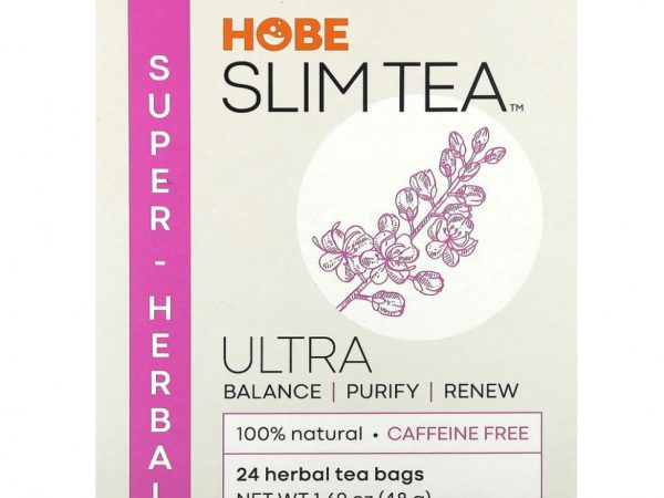 Hobe Labs, Травяной суперчай для похудения, 24 пакетика, 48 г