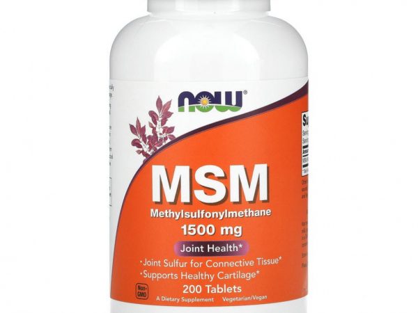 NOW Foods, МСМ, 1500 мг, 200 таблеток