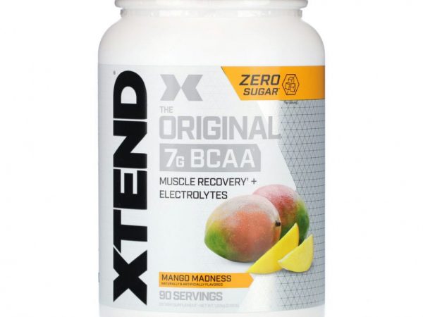 Xtend, The Original, 7 г аминокислот с разветвленной цепью (BCAA), со вкусом манго, 1,26 кг (2,78 фунта)