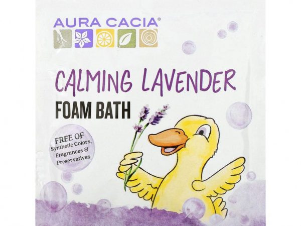 Aura Cacia, пена для ванны c расслабляющим эффектом, аромат лаванды, 70,9 г (2,5 унции)