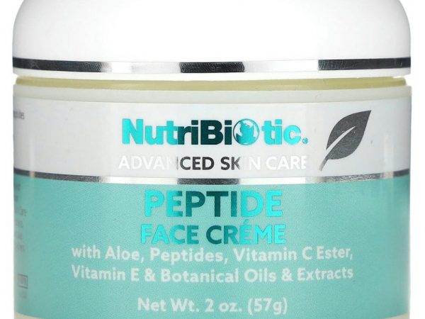 NutriBiotic, Ультраувлажняющий крем для лица с пептидами, 2 унции (57 г)