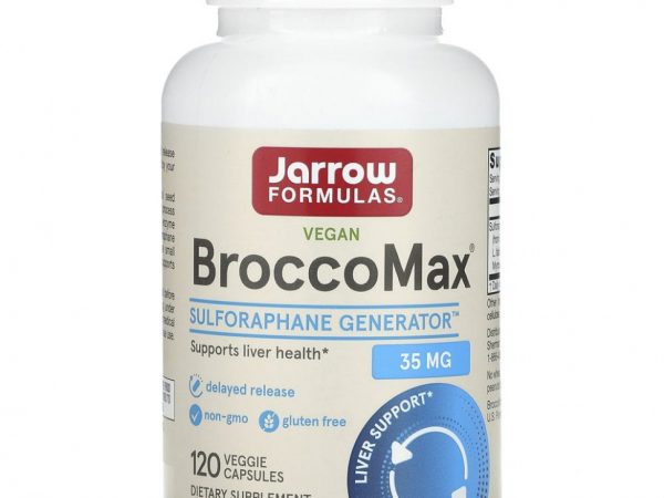 Jarrow Formulas, BroccoMax, 120 растительных капсул с отсроченным высвобождением