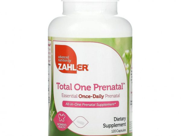 Zahler, Дородовое средство Total One, важнейшее дородовое средство, принимаемое 1 раз в день, 120 капсул