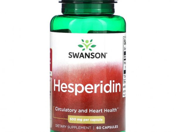 Swanson, Гесперидин, 500 мг, 60 капсул