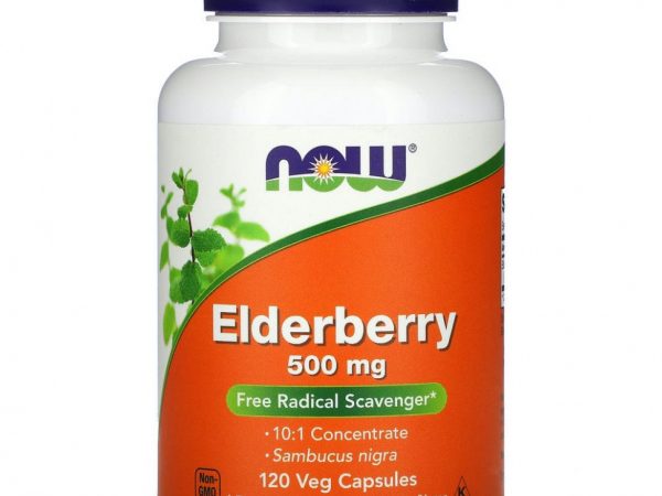 NOW Foods, бузина, 500 мг, 120 растительных капсул