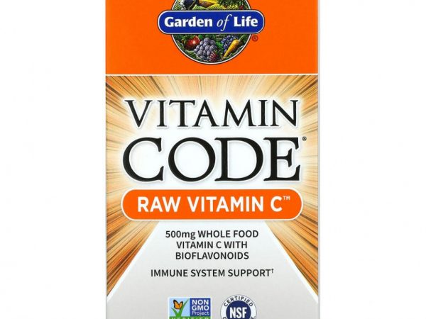 Garden of Life, Vitamin Code, витамин C RAW, 250 мг, 120 веганских капсул