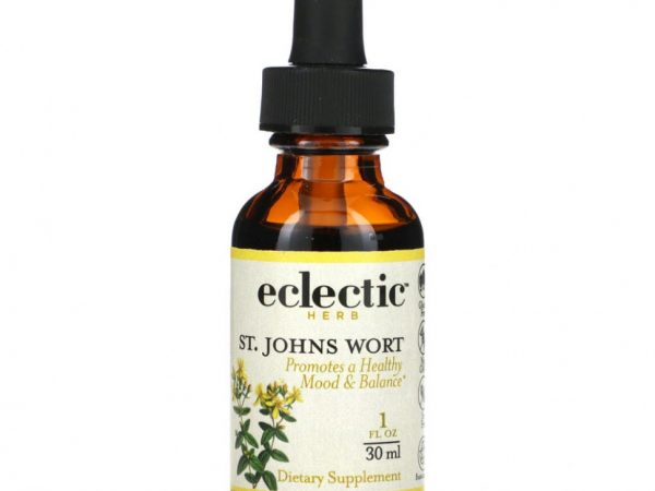 Eclectic Institute, Kids Herbs, зверобой для детей со вкусом черной вишни, 30 мл (1 жидк. унция)