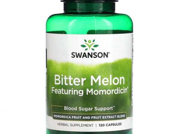 Swanson, Горькая дыня с момордицином, 120 капсул