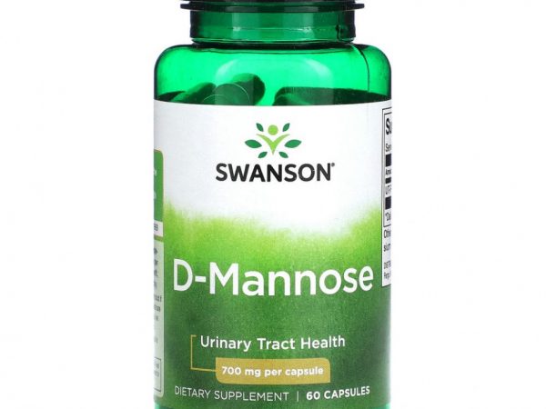 Swanson, D-манноза, 700 мг, 60 капсул