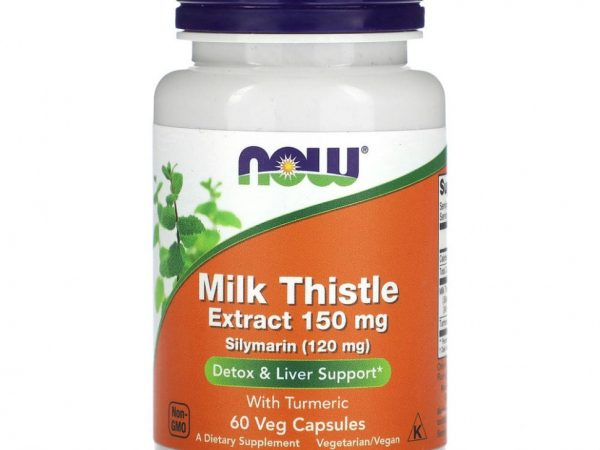 NOW Foods, Экстракт расторопши, 150 мг, 60 растительных капсул