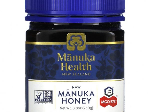 Manuka Health, Мед мануки, MGO 573+, 250 г (8,8 унции)
