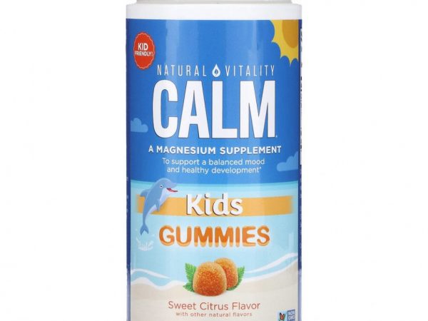 Natural Vitality, Calm, детские жевательные мармеладки, сладкий цитрус, 120 жевательных таблеток