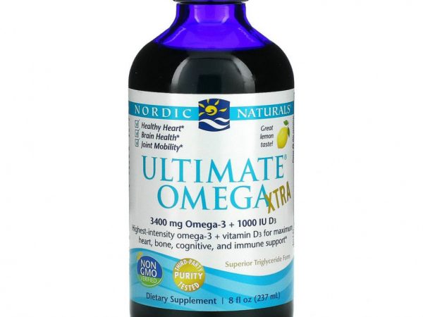 Nordic Naturals, Ultimate Omega Xtra, лимон, 8 жидких унций (237 мл)