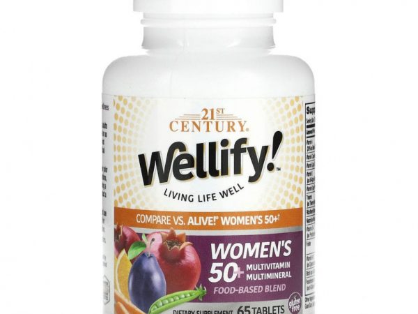 21st Century, Wellify, мультивитамины и мультиминералы для женщин старше 50 лет, 65 таблеток