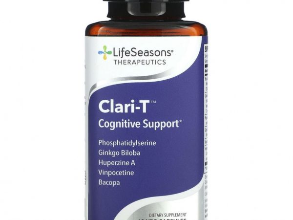 LifeSeasons, Clari-T, поддержка когнитивных функций, 60 вегетарианских капсул
