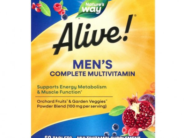 Nature's Way, Alive !, мультивитаминный комплекс для мужчин, 50 таблеток