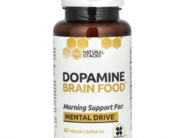 Natural Stacks, Dopamine Brain Food, 60 вегетарианских капсул