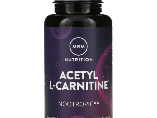MRM, Nutrition, ацетил-L-карнитин, 60 веганских капсул