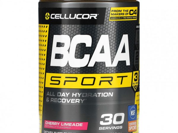 Cellucor, BCAA Sport, Увлажнение и восстановление целый день, Вишневый лаймад, 11,6 унц. (330 г)