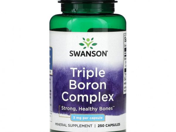 Swanson, Комплекс тройного бора, 3 мг, 250 капсул